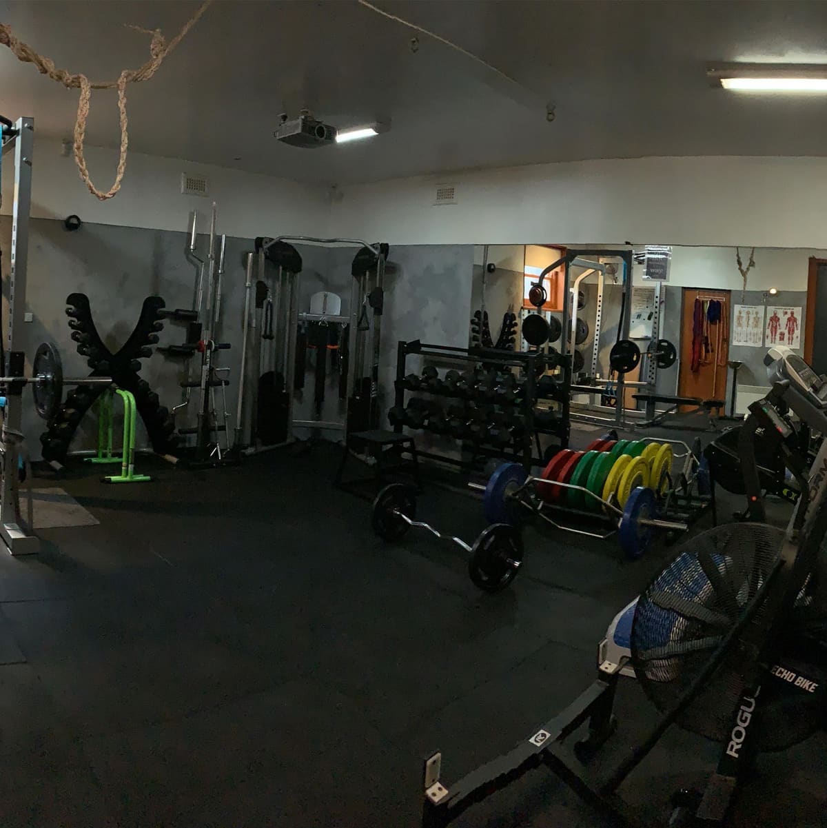 SomaStrong home studio, fully equipped for strength training